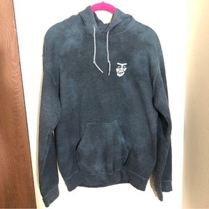 Navy Obey Tie dye Andre hoodie